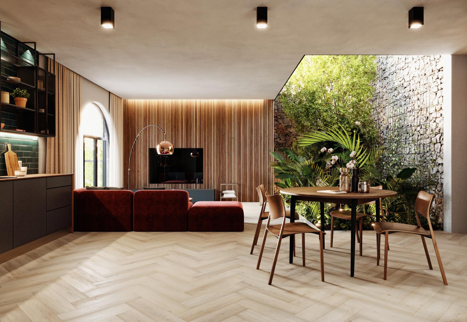 Arbiton Amaron Herringbone Дуб Престон ялинка