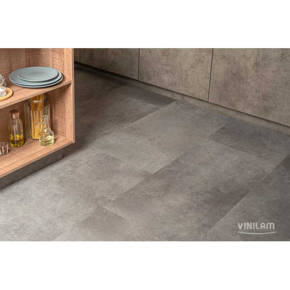 Vinilam Ceramo Stone Цемент сталевий плитка