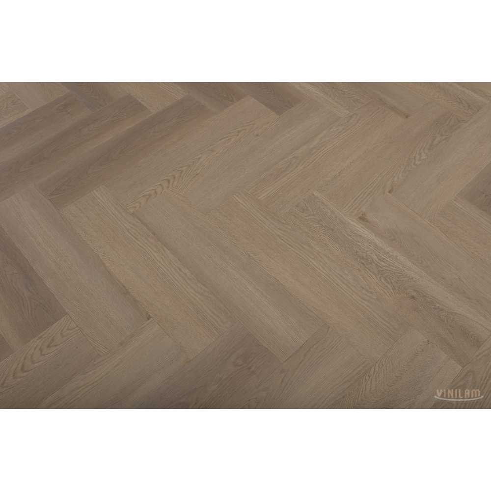 Vinilam Herringbone Дуб Грін Грей ялинка клейова ялинка на клей